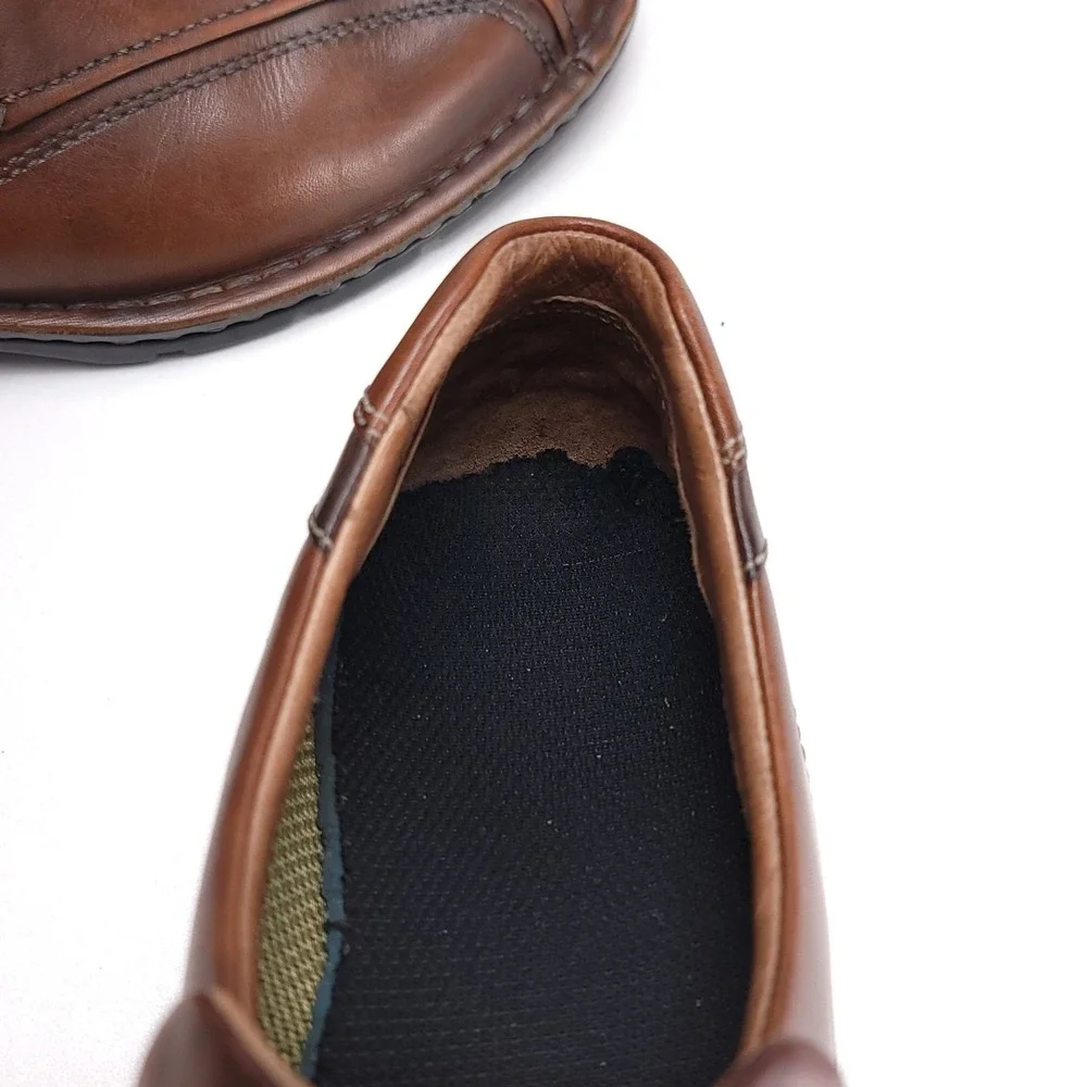 CLARKS Escalade‎ Loafers Mens 9 M Brown Leather Casual Comfort Shoes